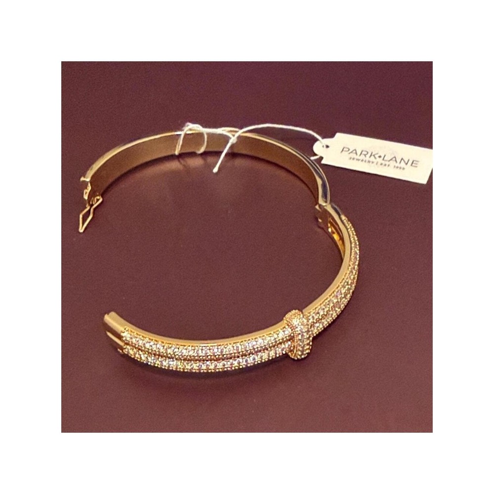 Park Lane Gold Prosecco Hinged Bangle - Picture 3 of 3